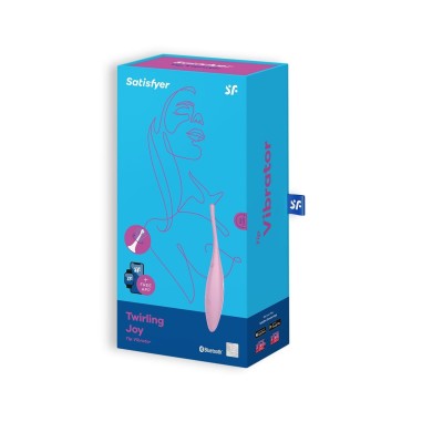 Vibrador Twirling Joy com App Satisfyer Rosa #8 - PR2010371230