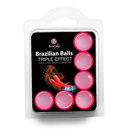 Bolas Lubrificantes Brazilian Balls Efeito Triplo 6 X 4Gr #1 - PR2010372650