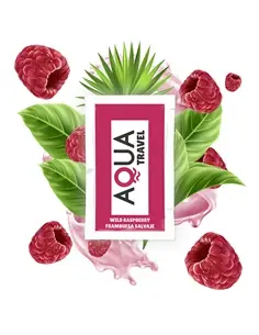 Lubrificante À Base de Água Aqua Travel Sabor de Framboesa Selvagem - 6 Ml - PR2010371868