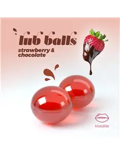 Bolinhas Explosivas Lubrificantes com Sabor a Morango & Chocolate Lub Balls Crushious - PR2010372949