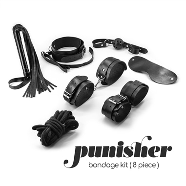 Kit Bondage Punisher com 8 Peças Crushious - PR2010370879