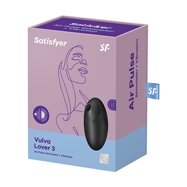 Satisfyer Vulva Lover 3 Air Pulse Estimulador e Vibrador - Preto #11 - PR2010376766