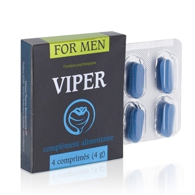 Cápsulas Estimulantes Viper para Homem 4 Caps - PR2010312086
