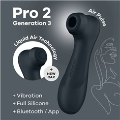 Estimulador Pro 2 Gen 3 Satisfyer com Connect App Preto - PR2010377596