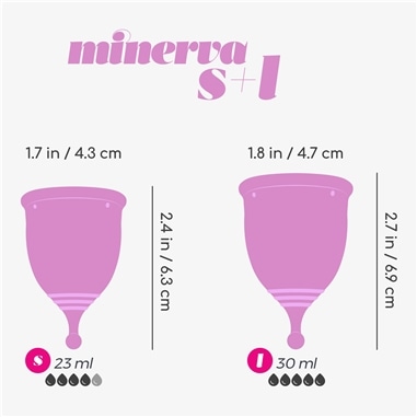 Copos Menstruais Minerva S + L com Bolsa Crushious #11 - PR2010375743