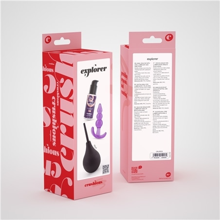 Explorer Duche Anal 90Ml com Lubrificante Anal 50Ml e Plug The Plunger Crushious - PR2010371958