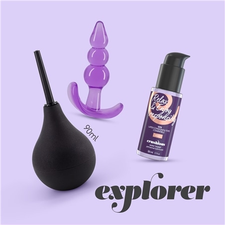 Explorer Duche Anal 90Ml com Lubrificante Anal 50Ml e Plug The Plunger Crushious #7 - PR2010371958