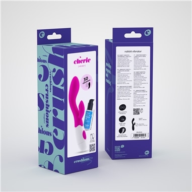 Vibrador com Estimulador de Clitóris Cherie e Lubrificante À Base de Água Incluído Crushious #2 - PR2010372527