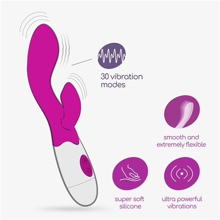 Vibrador com Estimulador de Clitóris Cherie e Lubrificante À Base de Água Incluído Crushious #8 - PR2010372527